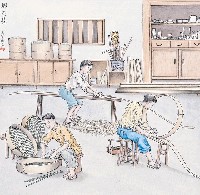 藏品(黃金田繪《綁蒸籠》)的圖片