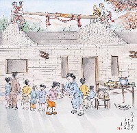 藏品(黃金田繪《上樑看好時》)的圖片
