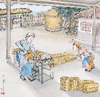 藏品(黃金田繪《噴濕稻草好打索》)的圖片