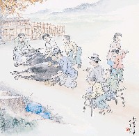 藏品(黃金田繪《乾閹後塗藥》)的圖片