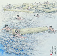 藏品(黃金田繪《洪水中的水流木》)的圖片