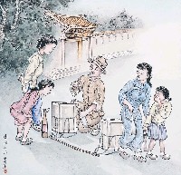 藏品(黃金田繪《賣油的人》)的圖片