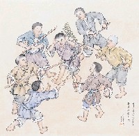 藏品(黃金田繪《台語六種打人動作發音》)的圖片