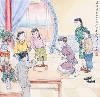 藏品(黃金田繪《半年節》)的圖片