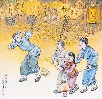 藏品(黃金田繪《鑽燈腳生蘭巴》)的圖片