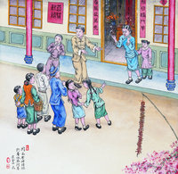 藏品(黃金田繪《開正祭神拜祖》)的圖片