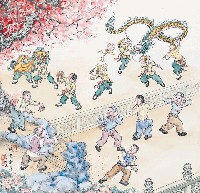 藏品(黃金田繪《快樂新年》)的圖片