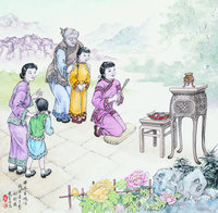 藏品(黃金田繪《拜冬生娘仔》)的圖片