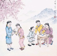 藏品(黃金田繪《巧節乞巧》)的圖片