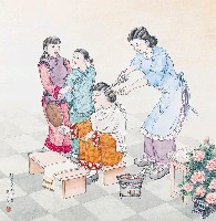 藏品(黃金田繪《彼當時的燙髮》)的圖片