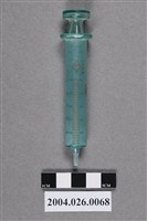 藏品(5c.c.綠色玻璃針筒)的圖片