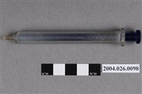 藏品(2 C.C.藍白色玻璃針筒)的圖片