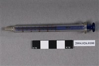 藏品(TOP 1 C.C.藍白色玻璃針筒)的圖片