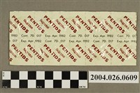 藏品(「PENTIDS SQUIBB」藥排)的圖片