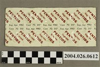 藏品(「PENTIDS SQUIBB」藥排)的圖片