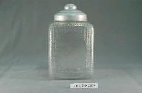 藏品(透明方形玻璃糖果罐)的圖片