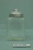 藏品(透明方形玻璃糖果罐)的圖片
