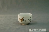藏品(鶴紋小瓷杯)的圖片
