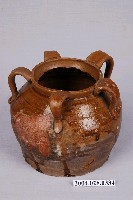藏品(五耳褐釉壓印橫紋陶罐)的圖片