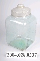 藏品(透明方形玻璃糖果罐)的圖片
