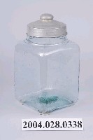 藏品(透明方形玻璃糖果罐)的圖片