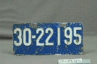藏品(「30-22195」輕型機車車牌)的圖片
