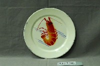 藏品(紅蝦紋搪瓷圓盤)的圖片