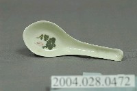 藏品(彩繪花紋瓷湯匙)的圖片