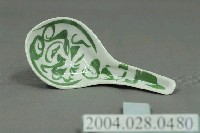 藏品(彩繪花草瓷湯匙)的圖片