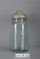 藏品(安生堂製藥廠淡綠色玻璃藥罐)的圖片