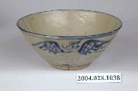 藏品(手繪白瓷青花雞紋碗)的圖片