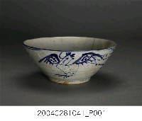 藏品(手繪白瓷青花雞紋碗)的圖片