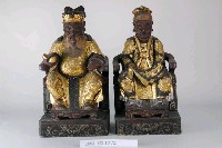 藏品(木雕福德正神及其夫人神像一對)的圖片