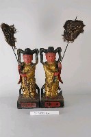 藏品(木雕日神與月神神像)的圖片