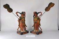 藏品(木雕宮娥一對)的圖片