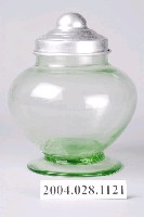 藏品(草綠色圓弧形玻璃糖果罐)的圖片