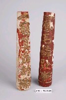 藏品(朱漆線金木雕蠟燭對組)的圖片