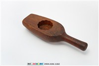 藏品(酒瓶形單面雕花形帶柄餅印)的圖片