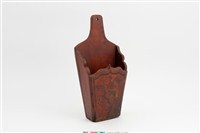 藏品(木製方形花卉紋筷筒)的圖片