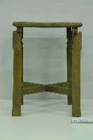 藏品(木製馬蹄足小方桌)的圖片