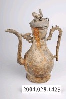 藏品(獅鈕鳳銜嘴錫壺)的圖片