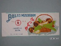 藏品(百萬円罐頭製造所製松茸罐頭商標)的圖片