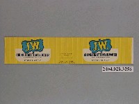 藏品( J.W.牌水煮鮪魚罐頭商標)的圖片