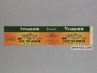藏品(Trupak牌水煮鮪魚罐頭商標)的圖片