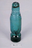 藏品(青藍色彈珠汽水玻璃瓶)的圖片