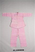 藏品(粉紅棉質女大襟衫褲組)的圖片