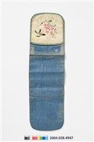 藏品(客家花卉紋雙口袋褡褳荷包)的圖片