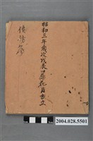 藏品(昭和3年舊例花月債務簿)的圖片