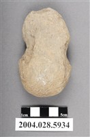 藏品(臺東南八里遺址打製砝碼型網墜)的圖片