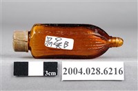 藏品(茶色玻璃尖底藥瓶)的圖片